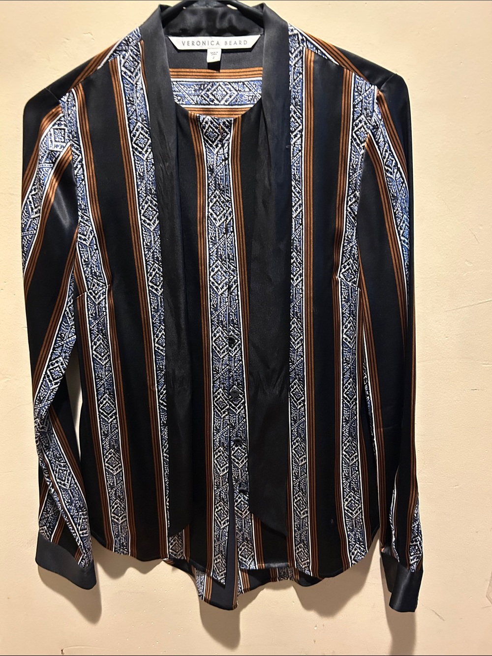 Veronica Beard silk stunning button down shirt - Picture 1 of 6